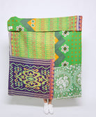 Artisan made kantha quilt throw  