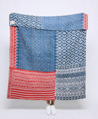 Artisan made kantha quilt throw  