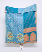 Artisan made kantha quilt throw  