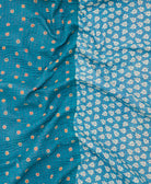 Kantha quilt throw featuring traditional kantha hand stitching