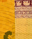 Kantha quilt throw made of recycled vintage saris