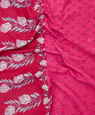 Kantha quilt throw featuring traditional kantha hand stitching