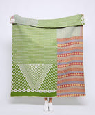 Artisan made kantha quilt throw  