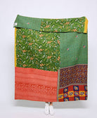 Artisan made kantha quilt throw  