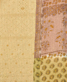 Kantha quilt throw made of recycled vintage saris