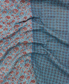 Kantha quilt throw featuring traditional kantha hand stitching