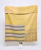 Artisan made kantha quilt throw  