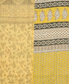 Kantha quilt throw made of recycled vintage saris