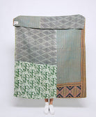 Artisan made kantha quilt throw  