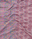 Kantha quilt throw featuring traditional kantha hand stitching