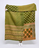 Artisan made kantha quilt throw  