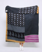 Artisan made kantha quilt throw  