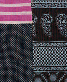 Kantha quilt throw made of recycled vintage saris