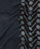 Kantha quilt throw featuring traditional kantha hand stitching