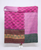 Artisan made kantha quilt throw  