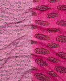 Kantha quilt throw featuring traditional kantha hand stitching