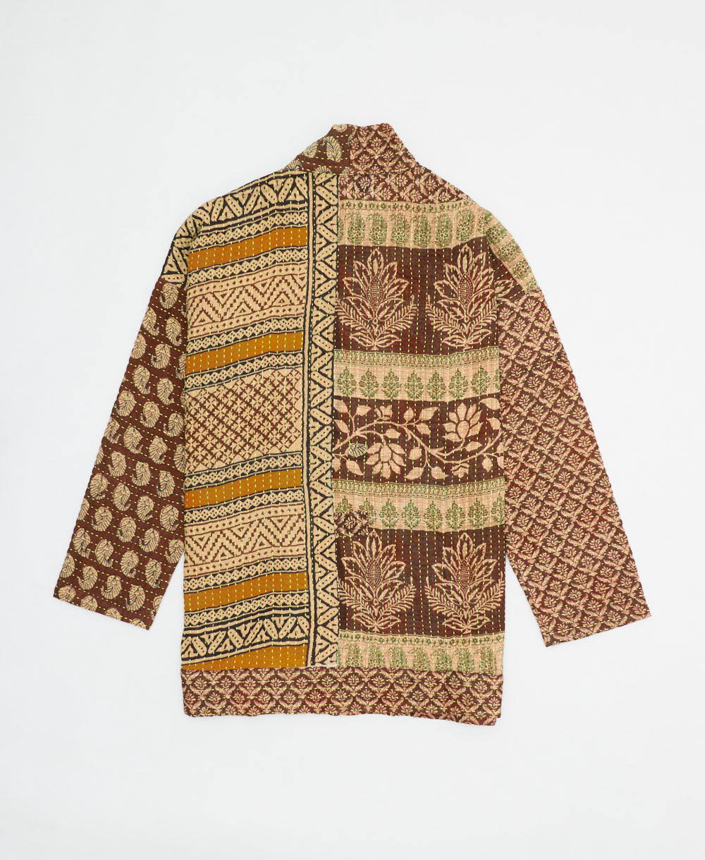 Kantha Quilted Jacket: No. 240526 | Sustainable Apparel – Anchal
