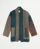 handmade open front cocoon quilted jacket