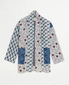 handmade open front cocoon quilted jacket