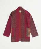 handmade open front cocoon quilted jacket