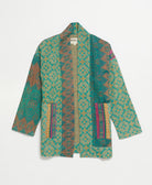 handmade open front cocoon quilted jacket