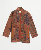 handmade open front cocoon quilted jacket
