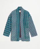 handmade open front cocoon quilted jacket