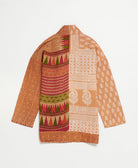 handmade open front cocoon quilted jacket