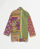 handmade open front cocoon quilted jacket