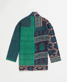 handmade open front cocoon quilted jacket