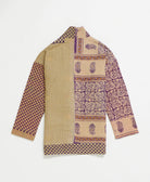 handmade open front cocoon quilted jacket