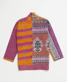 handmade open front cocoon quilted jacket