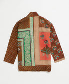 handmade open front cocoon quilted jacket