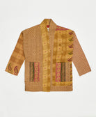handmade open front cocoon quilted jacket