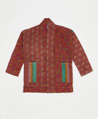 handmade open front cocoon quilted jacket
