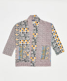 handmade open front cocoon quilted jacket