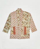 handmade open front cocoon quilted jacket