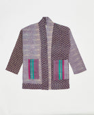 handmade open front cocoon quilted jacket
