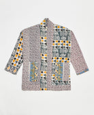 handmade open front cocoon quilted jacket