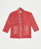handmade open front cocoon quilted jacket