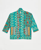 handmade open front cocoon quilted jacket
