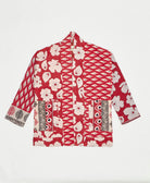 handmade open front cocoon quilted jacket