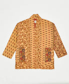 handmade open front cocoon quilted jacket