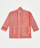 handmade open front cocoon quilted jacket