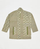 handmade open front cocoon quilted jacket