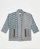 handmade open front cocoon quilted jacket