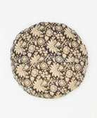 round throw pillow ethically crafted made by aritsans using diaomnd print fabrics