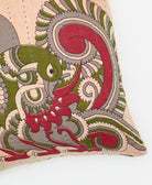 kantha embroidery on small throw pillow