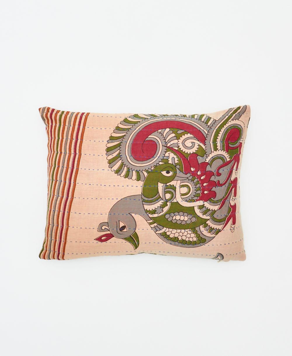 small lumbar pillow with removeable down feather insert