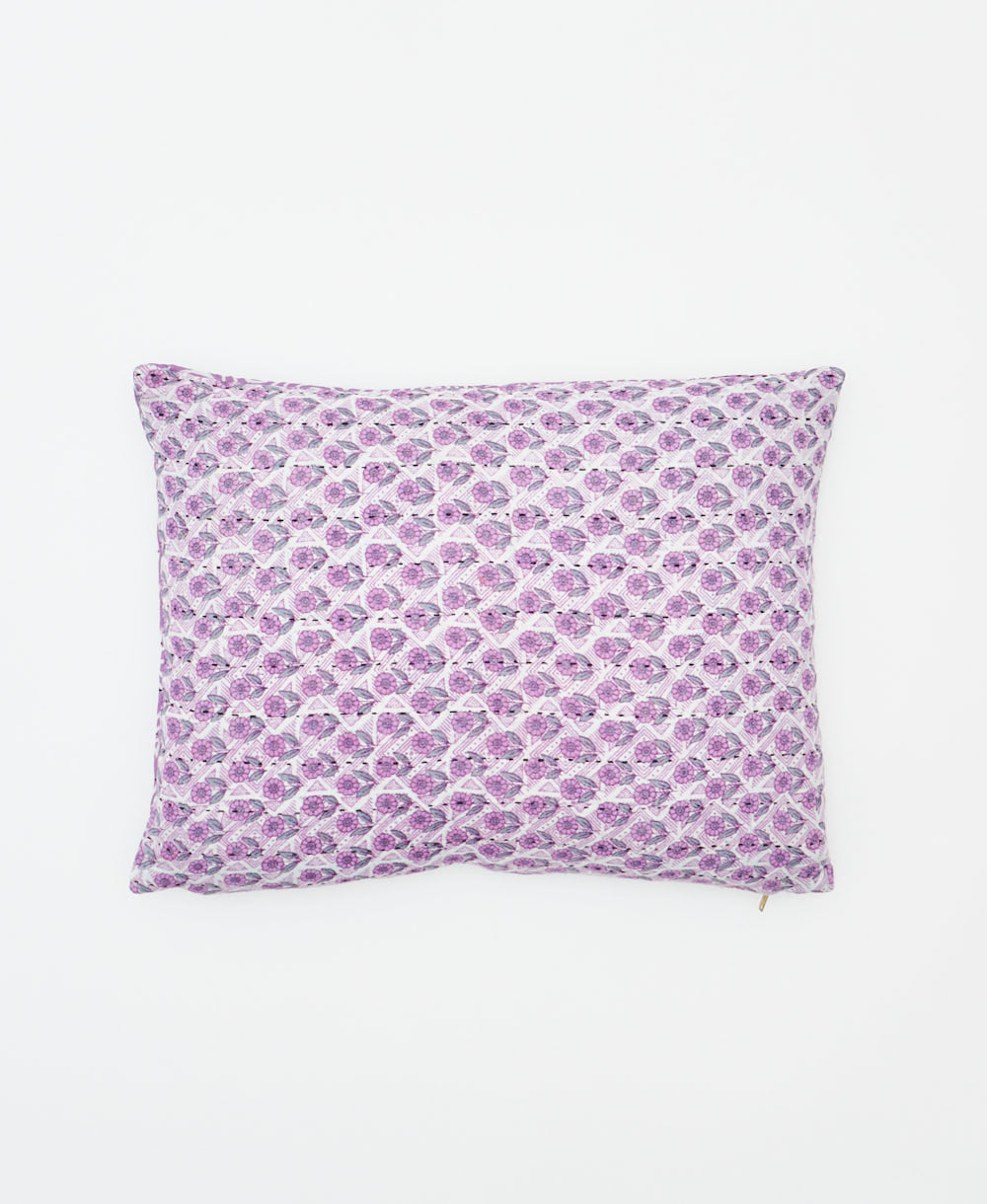 small lumbar pillow with removeable down feather insert
